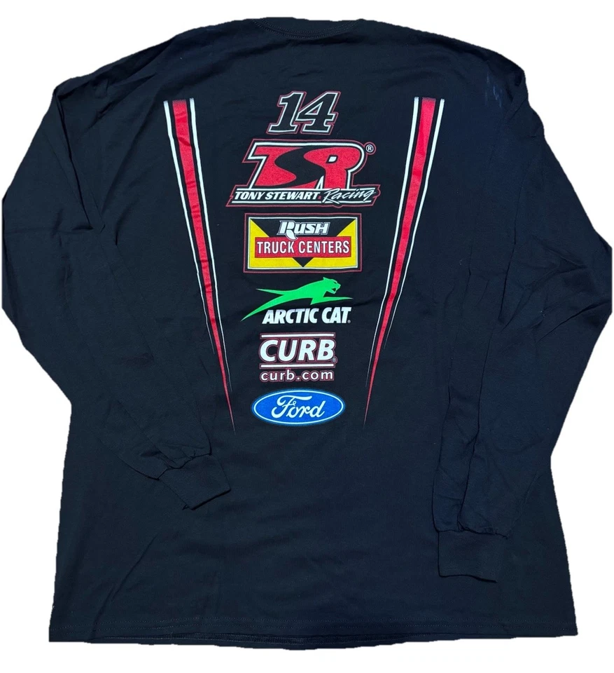 XL TONY STEWART RACING TSR World Outlaws Pit Crew Long Sleeve Shirt Rush Ford - Image 1 of 2