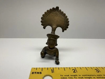 Siglo XVIII/XIX indio bronce KRISHNA el ladrón de mantequilla dios hindú Foto 1 de 4