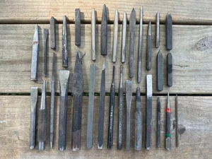 Lote de 31 punzones de mano vintage de 3" - 6" - Imagen 1 de 1