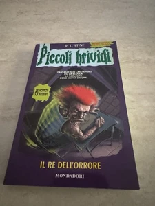 Libro Piccoli Brividi Il Re dell’Orrore 2001 R.L Stine n.77 con adesivi - Picture 1 of 4