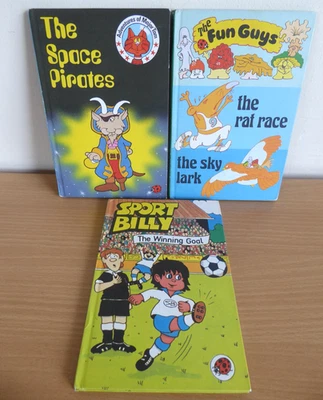 Vintage Ladybird Kids Books x3 The Fun Guys Sport Billy Adventures Of Major Tom - Image 1 of 3