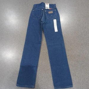 Wrangler Jeans Boys 8 Slim Dark Blue Retro Slim Straight Adjustable Waist NWT - Picture 1 of 14