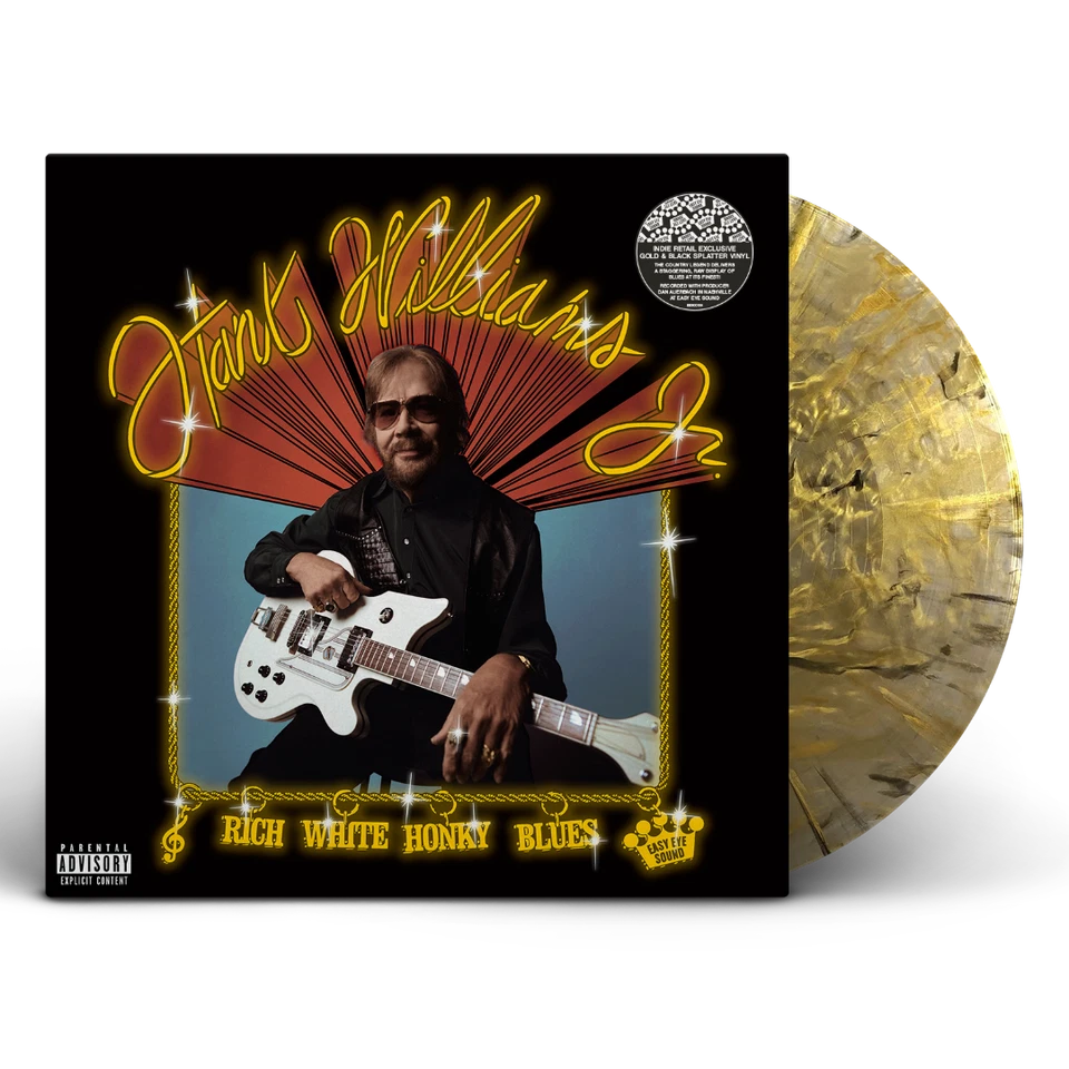 Hank Williams Jr. Rich White Honky Blues [Explicit Content] (Colored Vinyl, Gold - Image 1 of 1