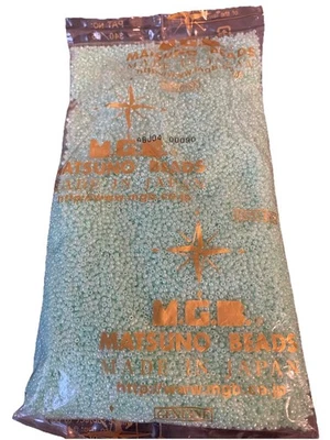 Matsuno Beads Genuine Glass Beads 500g Bag Size 11 Mint Green New - Image 1 of 2