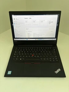 Lenovo ThinkPad E480 i5 8250u 8GB 256GB SSD W11 Pro Cam FP FHD #E42 - Bild 1 von 7