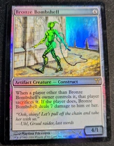 MTG Bronze Bombshell Dissension FOIL - Rare Magic the Gathering - Picture 1 of 2