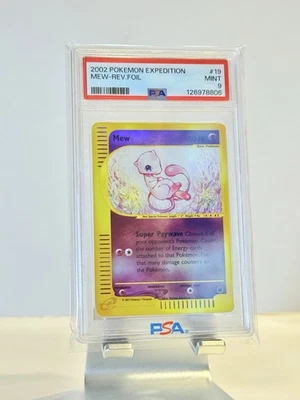 2002 Pokemon Expedition Mew #19 Reverse Holo PSA 9 - New Cert - Image 1 of 2
