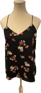 Express Damen ärmelloses Tanktop Peekaboo Racerback. Blumendetail S - Bild 1 von 4
