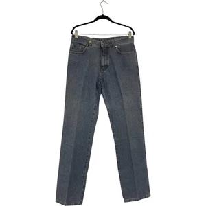 Ermenegildo Zegna Jeans Mens 33x33 Blue Stretch Cotton Denim Straight Leg - Picture 1 of 9