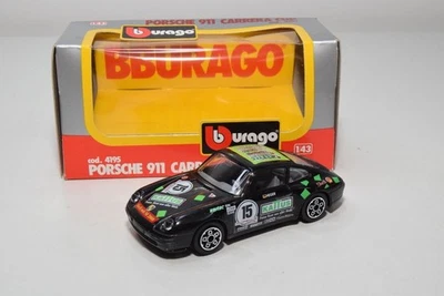 B73 1:43 BBURAGO BURAGO 4195 PORSCHE 911 CORSA CUP NOIR KATTUS MIB - Photo 1/4