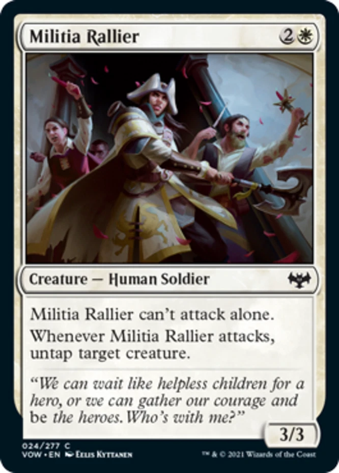 x1 Militia Rallier - Innistrad: Crimson Vow - NM - MTG - Image 1 of 1