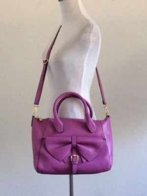 GIANNI BINI LAVENDER BOW TOTE CROSSBODY BAG - Image 1 of 4