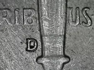 1964-D ROOSEVELT 90% SILBER MS(FT) RPMM: NEU GELOCHT MÜNZZEICHEN VARIANTE, ZIRKULIERT - Bild 1 von 3