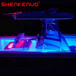 12V Wireless 16.4ft 5M RGB LED Strip Kit For Boat Marine Deck Interior Lighting - Foto 1 di 15