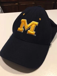 00s MICHIGAN Wolverines Zephyr Hat Cap Wool Fitted 7.5 - Picture 1 of 10
