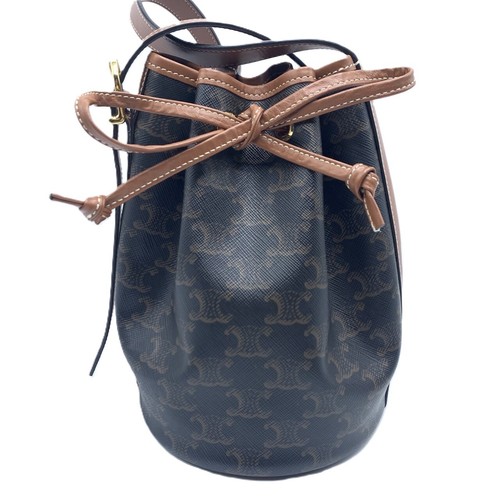 Borsa Celine piccola con coulisse trionfo PVC x pelle di vitello stile donna un rango