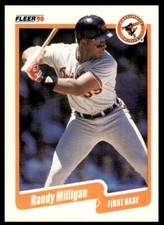 1990 Fleer Baseball Card Randy Milligan Baltimore Orioles #183