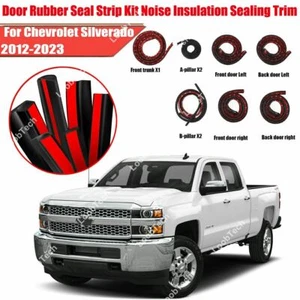 For Chevrolet Silverado Door Rubber Seal Strip Kit Noise Insulation Sealing Trim - Imagen 1 de 14