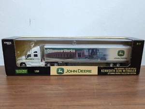 1/64 Ertl Toy John Deere Ottumwa Works Kenworth Semi & Trailer 4995 Mower - Picture 1 of 4