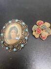 VINTAGE+CINAR+AND+VICTORIAN+PORTRAIT+BROOCHES