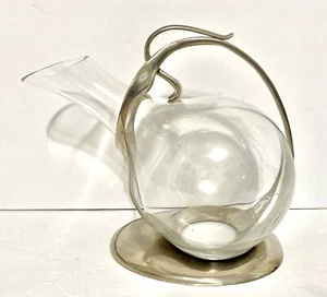 VTG 2004  Wine Decanter Free-Standing Non-Magnetic Metal Carafe SEAGULL STUDIOS - Picture 1 of 10
