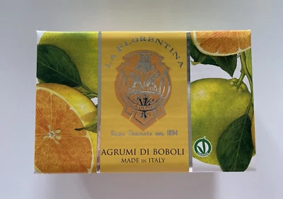 Jabón grande de baño corporal de lujo cítrico La Florentina Agrumi Di Boboli 10,5 oz ITALIA Foto 1 de 4
