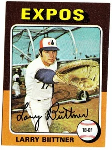 1975 TOPPS MINIS #543 LARRY BIITTNER Montreal Expos Baseball Card - Picture 1 of 1