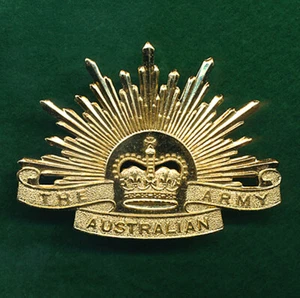 General Service Rising Sun Hat Badge "The Australian Army" (Briteshine) - Bild 1 von 2