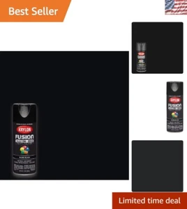 12 oz Gloss Black Paint & Primer Spray - 5X Adhesion & Quick Drying for Projects - Picture 1 of 10