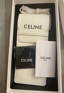 Occhiali da sole Celine in pelle di vitello liscia nuovi con scatola marsupio bianco - Foto 1 di 4