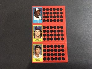 1981 TOPPS SCRATCH OFF MLB PANEL PAUL MOLITOR BREWERS #35 SINGLETON/JOHN