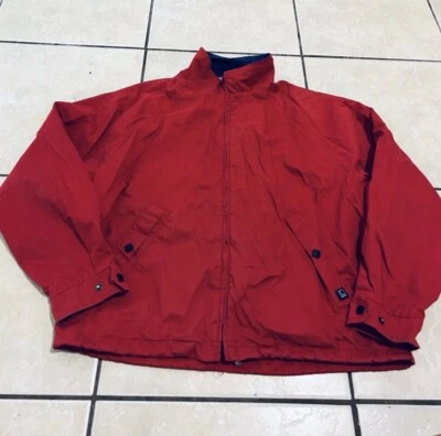 Abrigo de Lluvia Sperry Top-Sider Adulto XL Rojo Cremallera Completa Botón a Presión Ventilación Para Hombres Foto 1 de 4