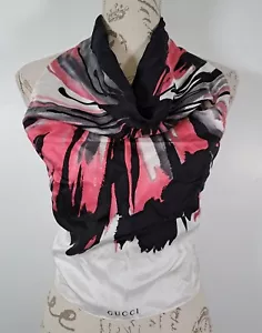 GUCCI Silk Halterneck Tie Top Black White Pink Bare Back Luxury BNWT One Size - Picture 1 of 19