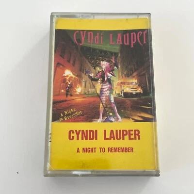 CYNDI LAUPER - A NIGHT TO REMEMBER Cassette Tape, Taiwan Import, 1989, Himalaya - Image 1 of 4