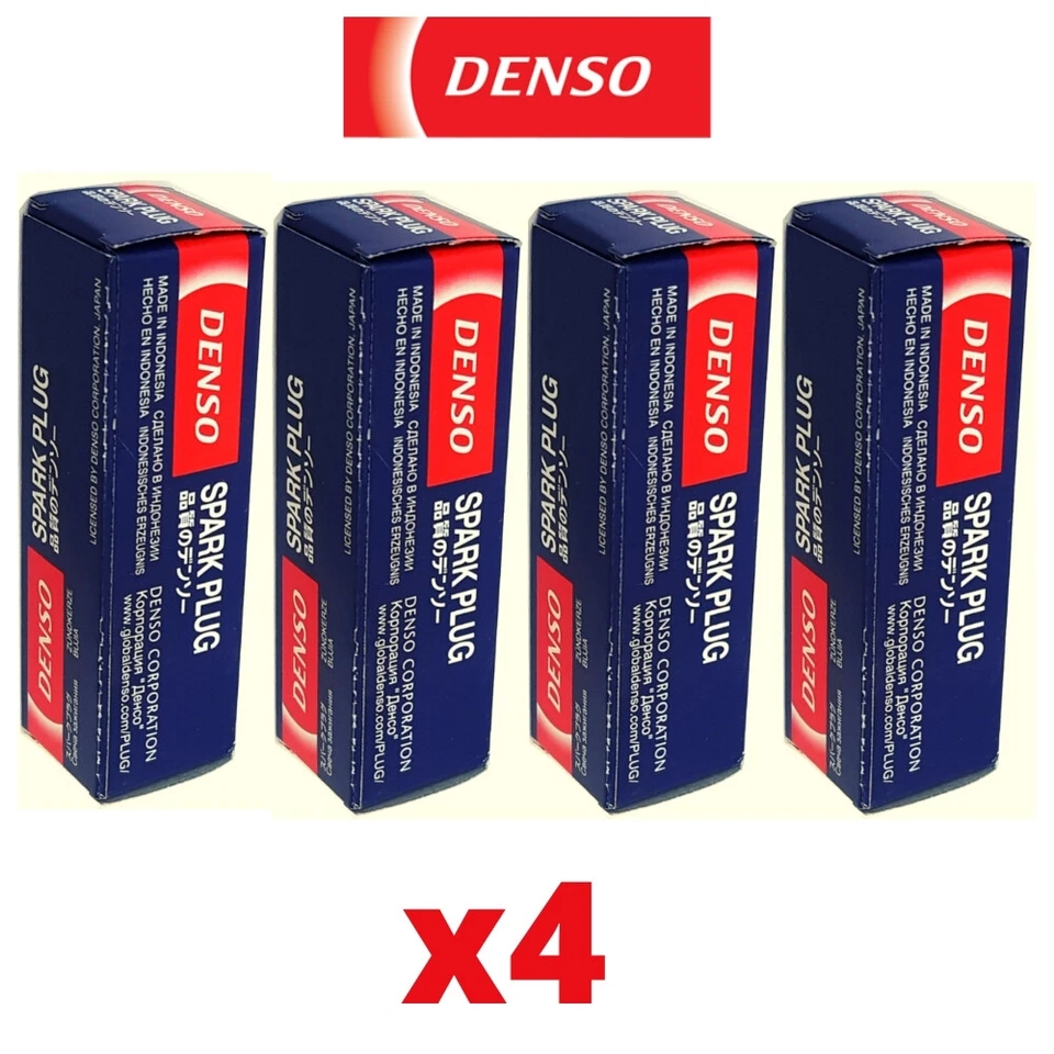 4x Denso Spark Plugs for ISUZU GEMINI 180bhp 1.6 90->93 4XE1-WUT Nickel - Image 1 of 4