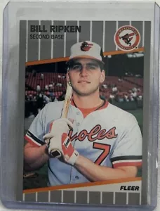 Bill Ripken 1989 Fleer Black Box Variation Baseball Card #616 Orioles - Picture 1 of 2