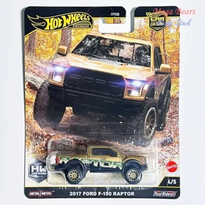 Mattel Hot Wheels Premium 2025 HW Off Road #4 2017 Ford F-150 Raptor Car Culture - Image 1 of 2