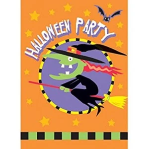 Truco o trato bruja invitaciones de fiesta de Halloween 8 quilates - Imagen 1 de 1