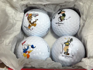 Disney World Mickey Goofy Donald Tigger Golf Balls Set of 4 - Picture 1 of 5