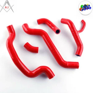 Red For 2007-2014 Ducati 848 1098 1198 / 848 EVO Silicone Radiator Hoses Kit - Picture 1 of 3