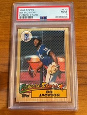 1987 Topps baseball Bo Jackson Future Stars Rookie RC #170 PSA graded MINT 9