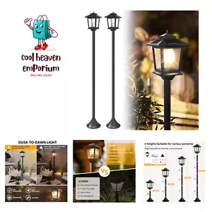 63"Solar Lamp Post Lights 2Pack, Outdoor Waterproof, Pole Outdoor, Decorative... - Picture 1 of 7
