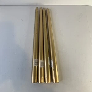 Vintage Pottery Barn Gold Dinner Candles 12 Inch Tapered - Picture 1 of 8
