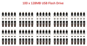 ( 100 PACK ) 128MB usb flash drive 2.0 thumb data storage jump Disk memory stick - Picture 1 of 6