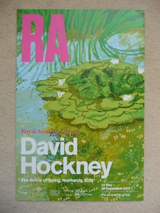 Official Royal Academy David Hockney Poster (38cm x 24.5cm)'Spring Pond' A+Cond. - Picture 1 of 4