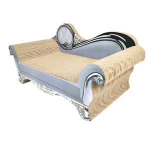 Zodiac Sofa Chair 60x30cm Scratcher Furniture Pad Pet Cat Scratching Bed Grey - Picture 1 of 6