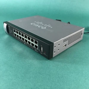 Router con cable Gigabit de 14 puertos Cisco RV325 con adaptador de corriente - Imagen 1 de 4