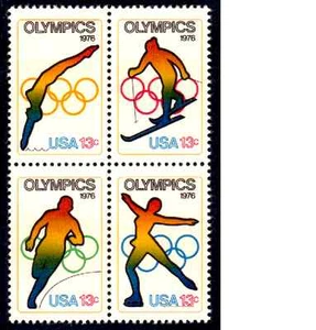 Scott # 1695/8a .13 Cents..Olympics....2 Blocks of 4 in order - Picture 1 of 1