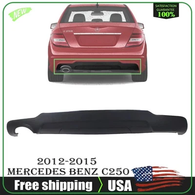 NEW Rear Lower Valance Textured For 2012-2015 Mercedes Benz C250 - Image 1 of 4