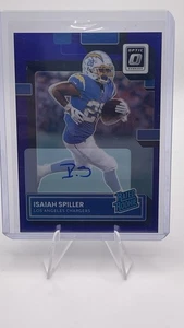 2022 Panini Donruss Optic - Rookie Isaiah Spiller #216 Purple Prizm Auto 32/35 - Bild 1 von 3